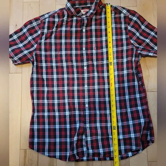 Levi's men's size XL slim fit button up shirt sleeve shirt - Picture 3 of 4